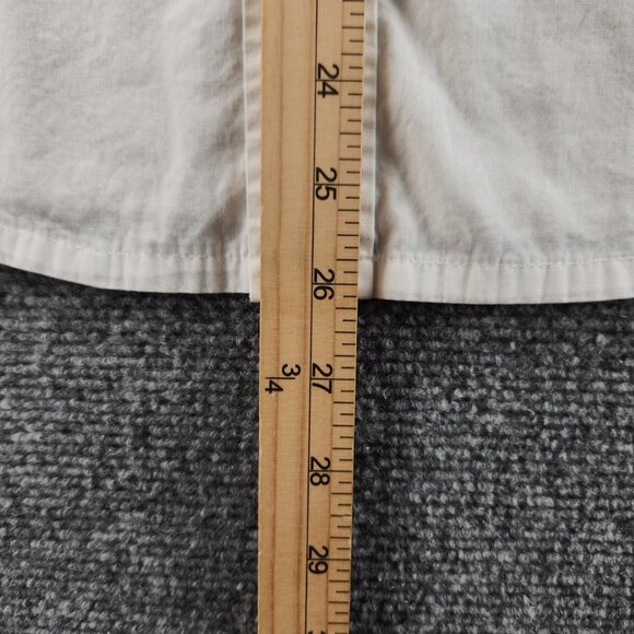 Paul & Shark Cotton Graphic Print Button-Down Medium White Shirt Men Long Sleeve - Picture 15 of 16